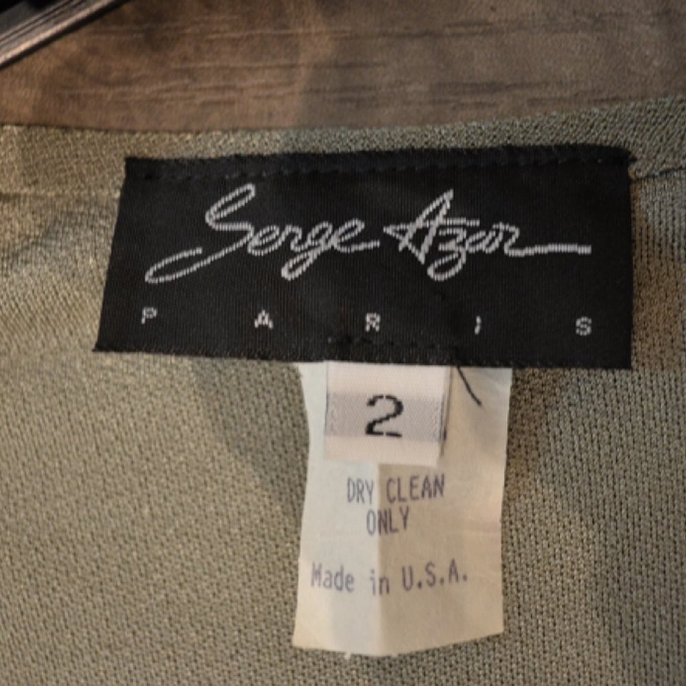 Serge Azar Moss Crepe Jersey Tee Shirt Dress - Picture 7 of 7